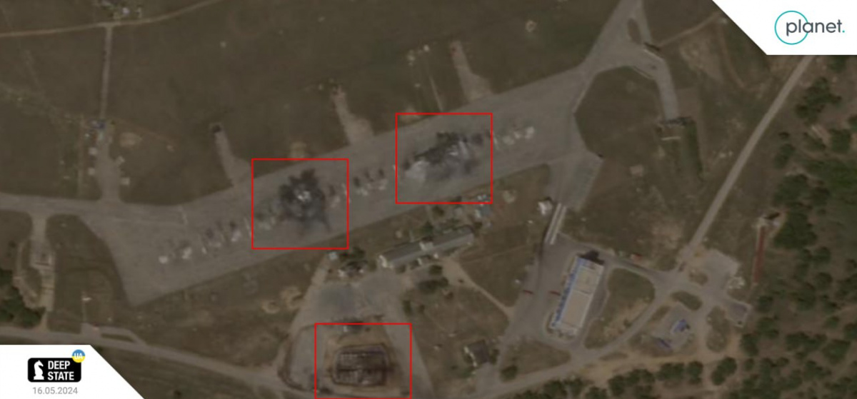 Наслідки обстрілу аеродрому «Бельбек» у Криму: що видно з супутника