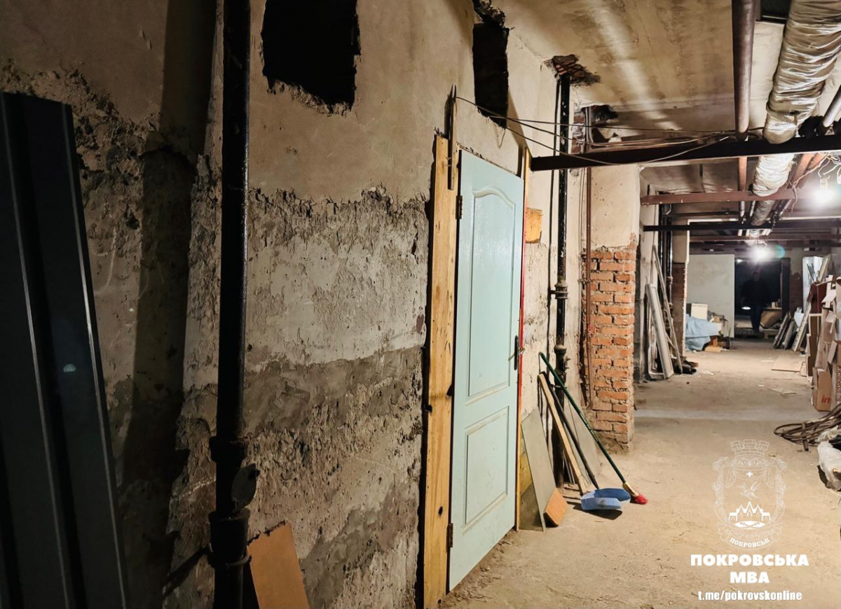 В Донецкой области строят подземное отделение для операций, осмотра и диагностики пациентов. Фото: Покровская ОВА