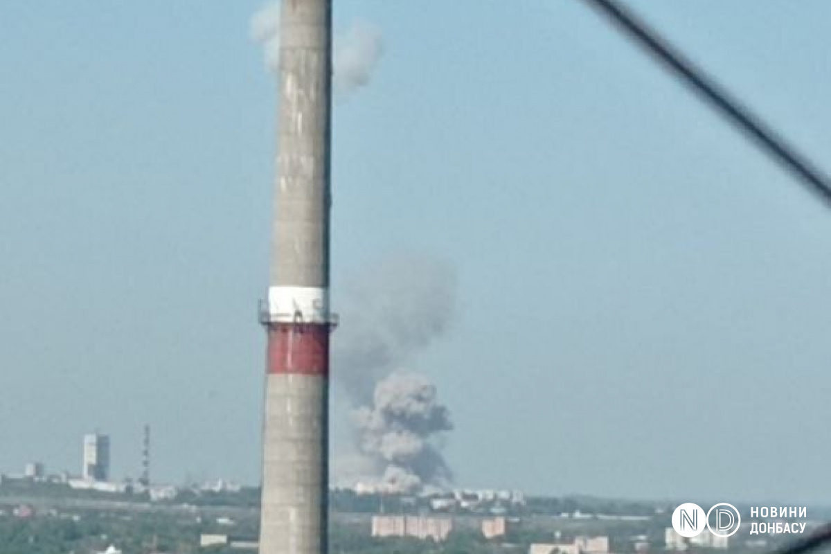 Последствия удара по «академии внутренних дел» в оккупированном Луганске. Фото: местные жители