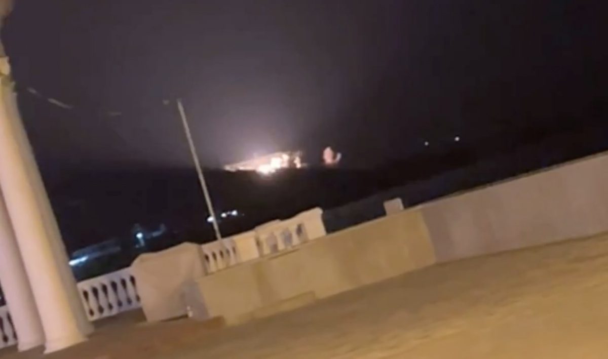 Момент удару в Алушті. Кадр з відео