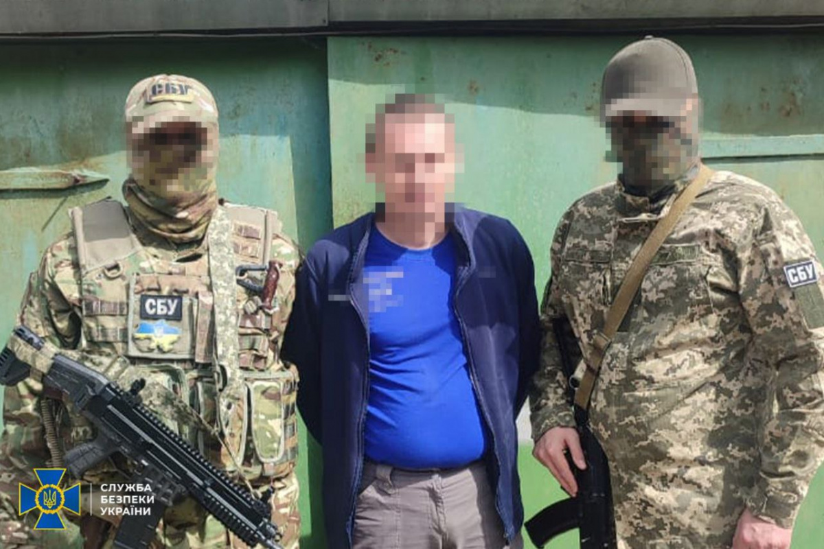 Задержанный шпион российской разведки. Фото: СБУ