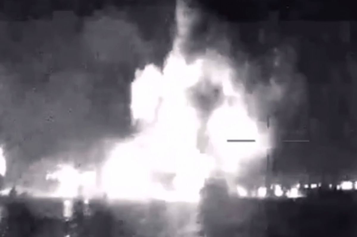 Дроны ГУР потопили два российских катера «Тунец». Фото: кадр из видео