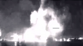Дроны ГУР потопили два российских катера «Тунец». Фото: кадр из видео