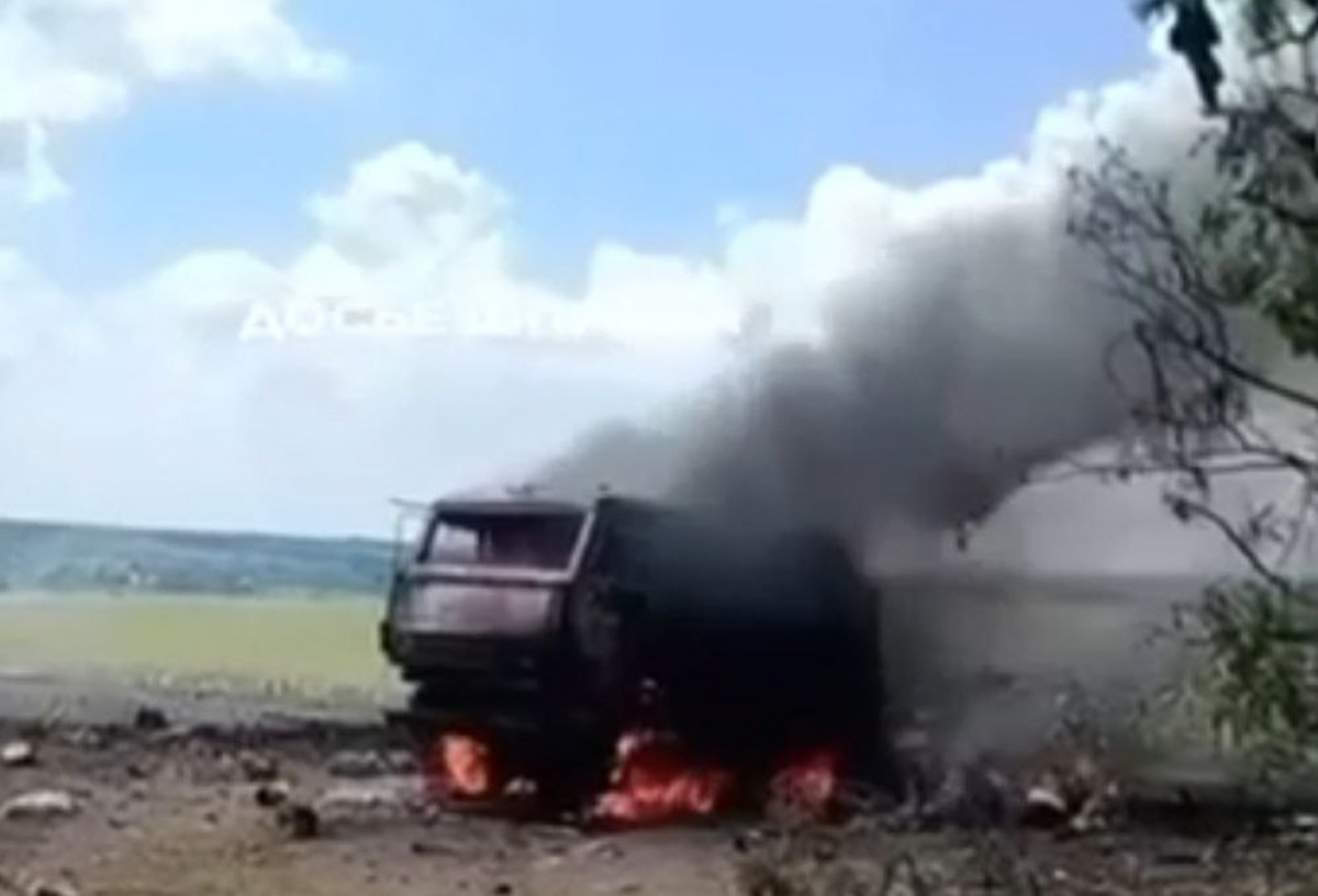 Знищена російська система ППО «Панцир-С1» на Луганщині. Фото: кадр із відео