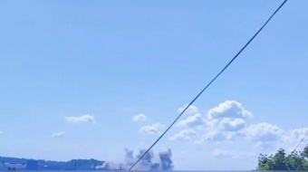 У Донецьку вибухи. Фото: скрін з відео 
