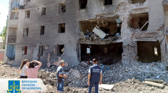 Последствия атаки на город Селидово 27 июня. Фото: прокуратура 