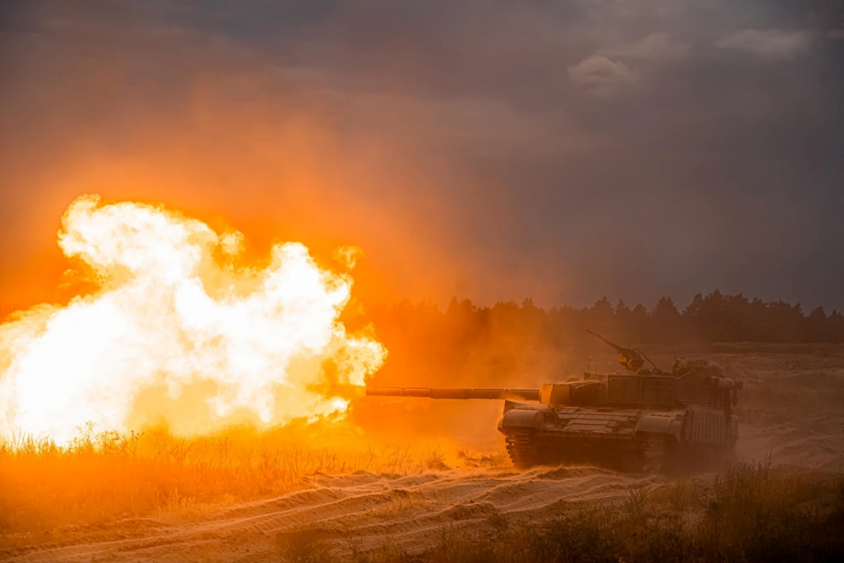 Український танк. Фото: Генштаб ЗСУ 