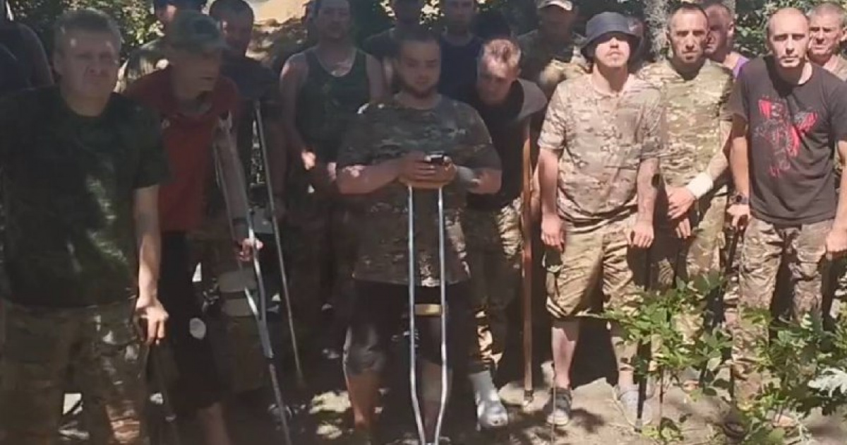 Раненых оккупантов отправляют на фронт на Луганщине. Фото: скрин с видео 