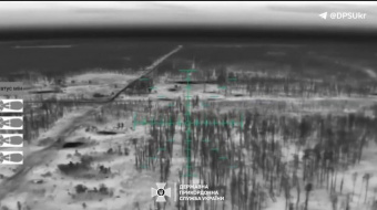Украинские пограничники совершили серию удачных ударов по позициям россиян. Фото: кадр с видео 