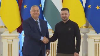 Прем'єр Угорщини вперше відвідав Київ з 2012 року. Фото: кадр із відео