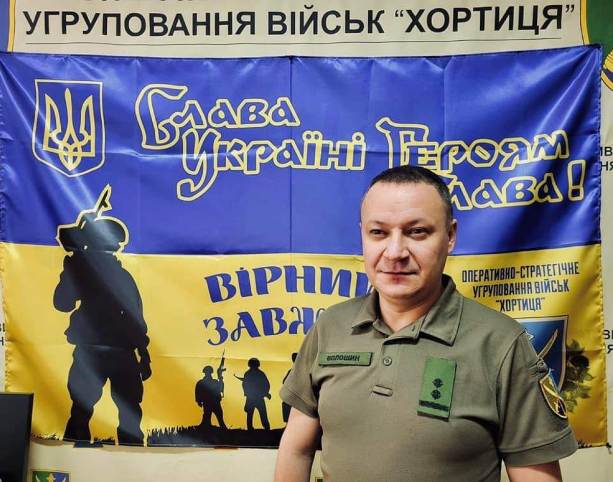 Спікер ОСУВ «Хортиця»  Назар Волошин. Фото: особиста сторінка Волошина у фейсбуку