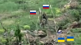 Розстріл росіянами українських військовополонених на Запорізькому напрямку. Фото: кадр із відео