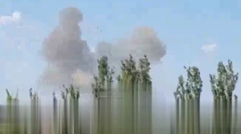 Дим над Покровськом після російського обстрілу. Фото: кадр із відео