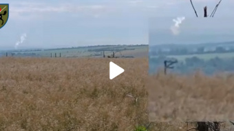 На Донеччині збили Су-25. Фото: скрин з відео 