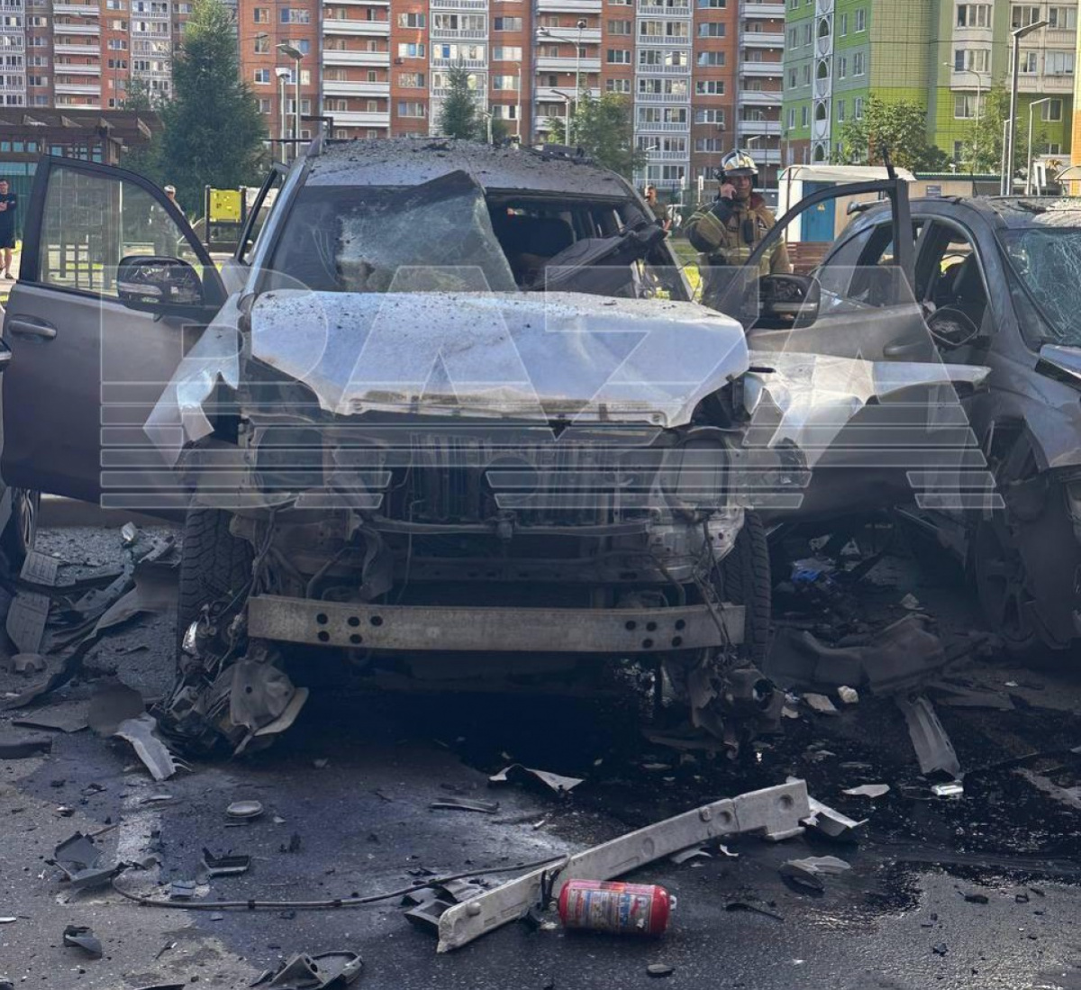 Імовірно, виконавець підриву автомобіля російського військового у Москві сьогодні вранці втік до Туреччини. Фото: Baza