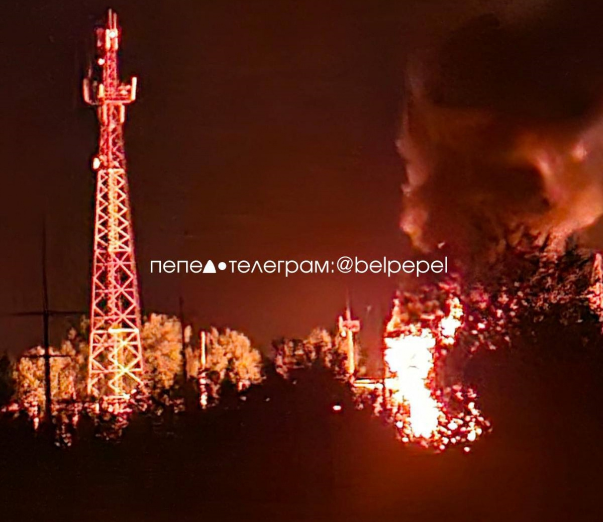 В Белгородской области загорелась подстанция. Фото: Belpepel