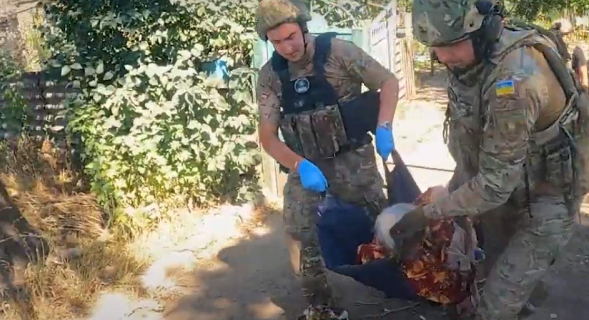 Порятунок літнього подружжя з Єлизаветівки. Фото: кадр із відео