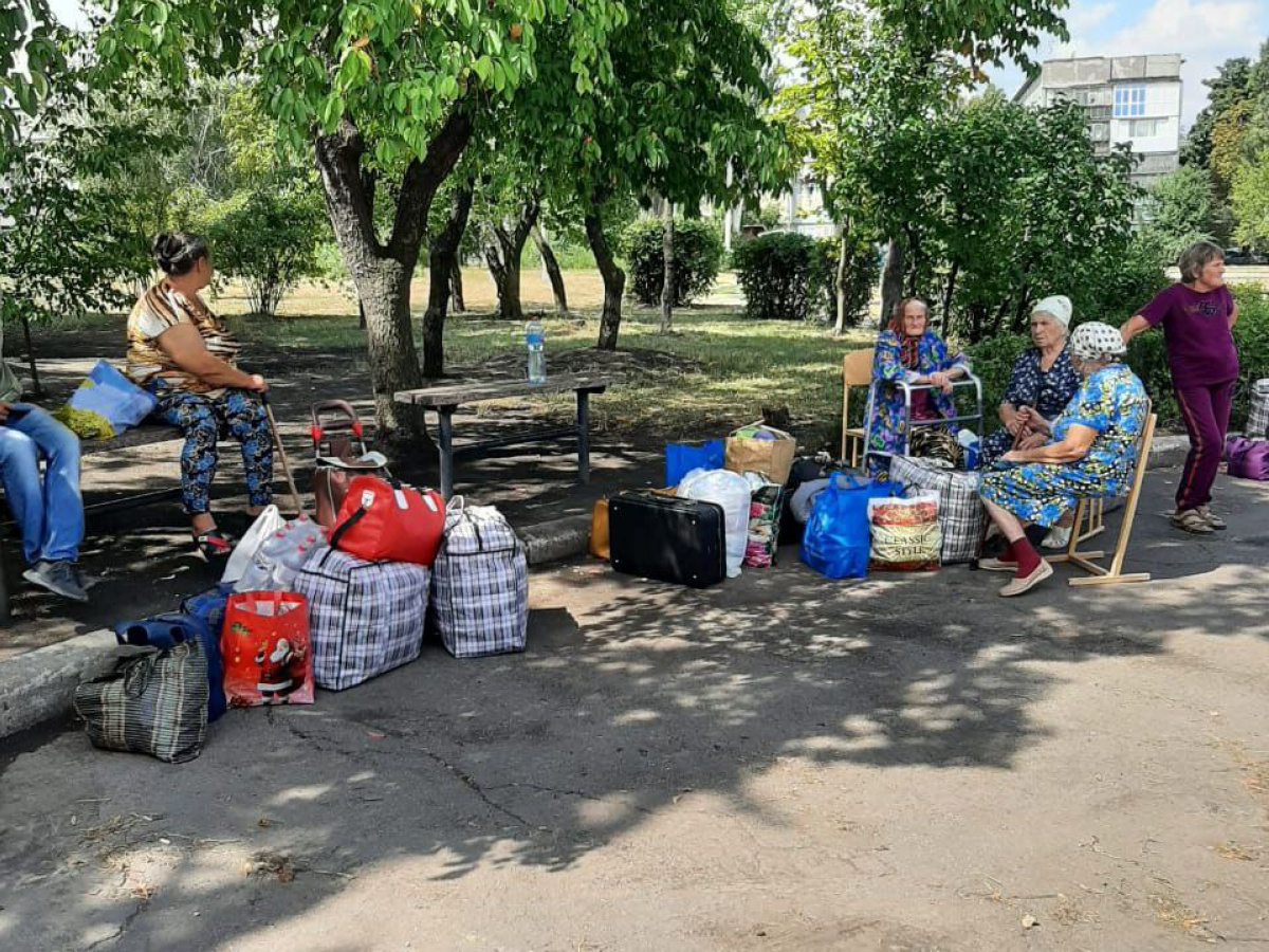 На Донеччині пройшла евакуація. Фото: Вадим Філашкін 