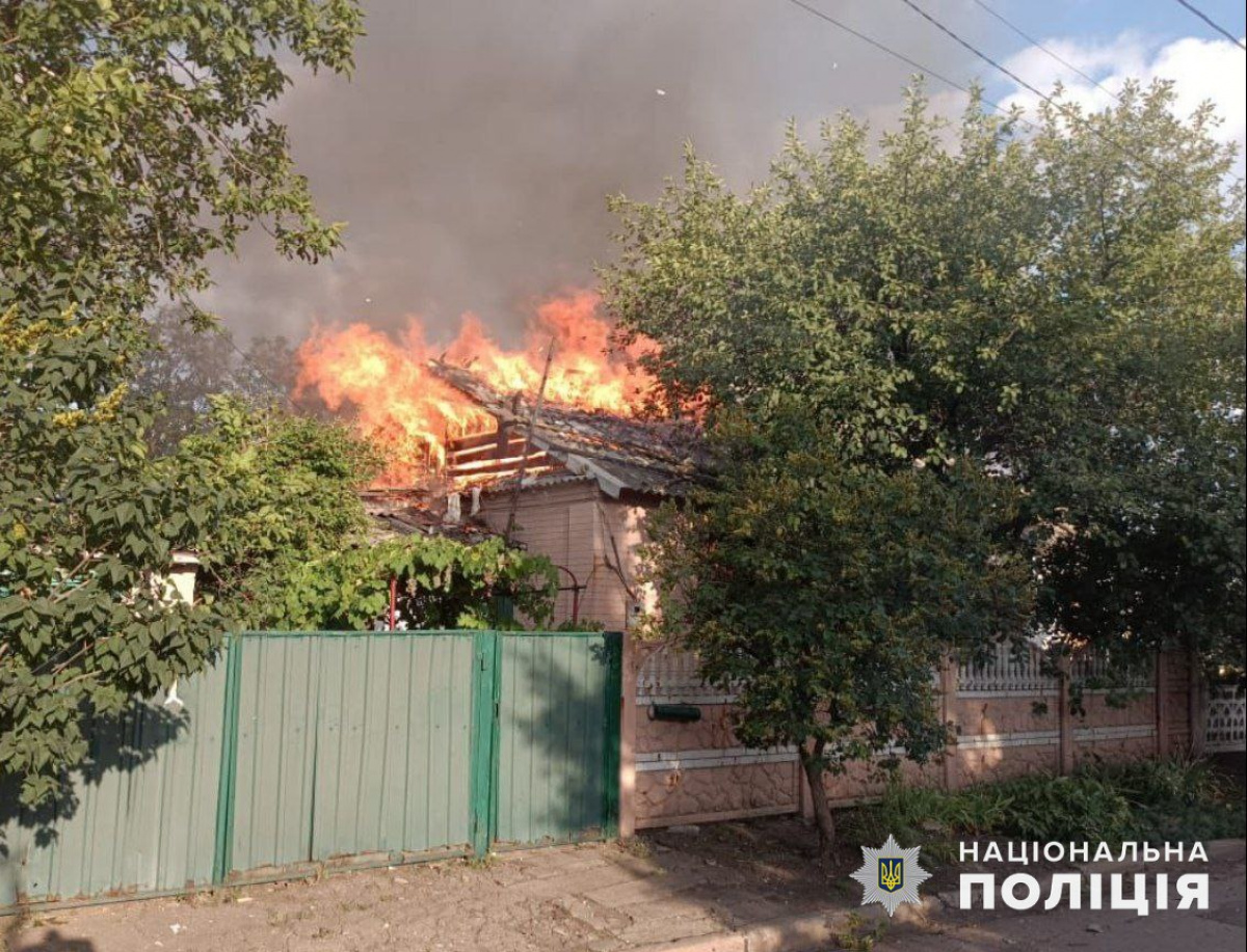 Росіяни атакували Донеччину. Фото: поліція 