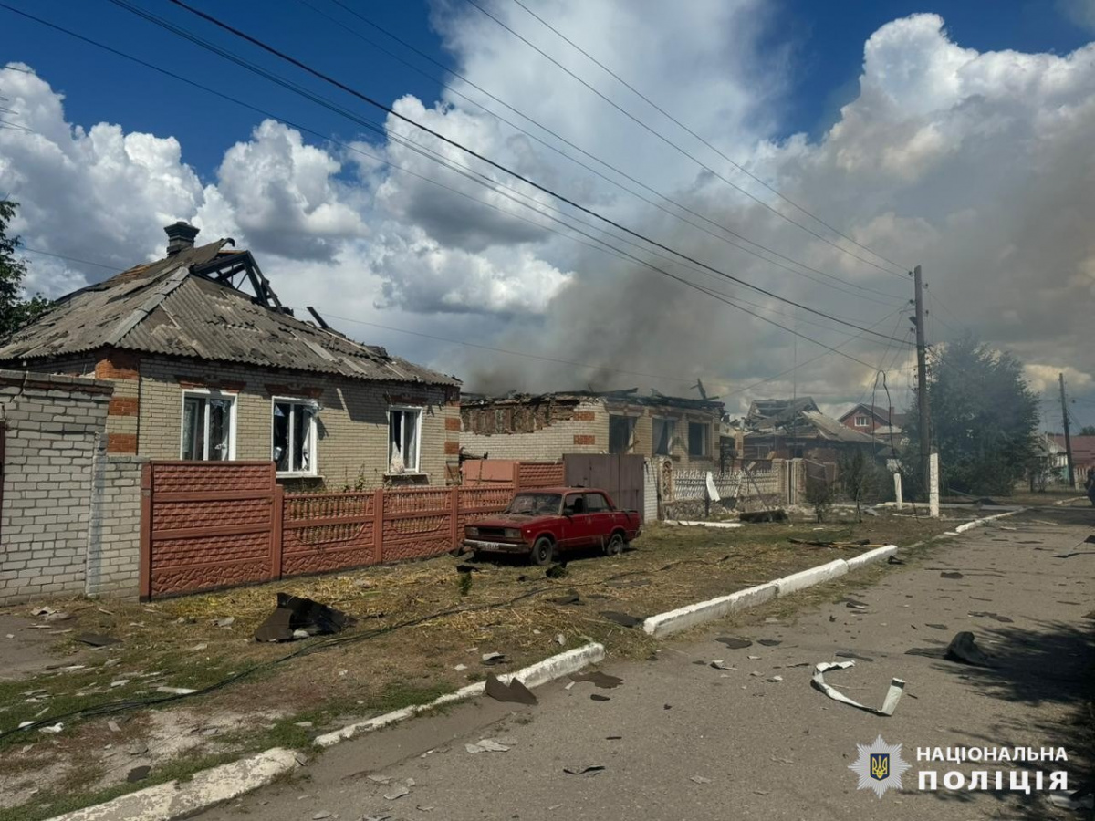 Россияне атаковали Харьковщину. Фото: МВД