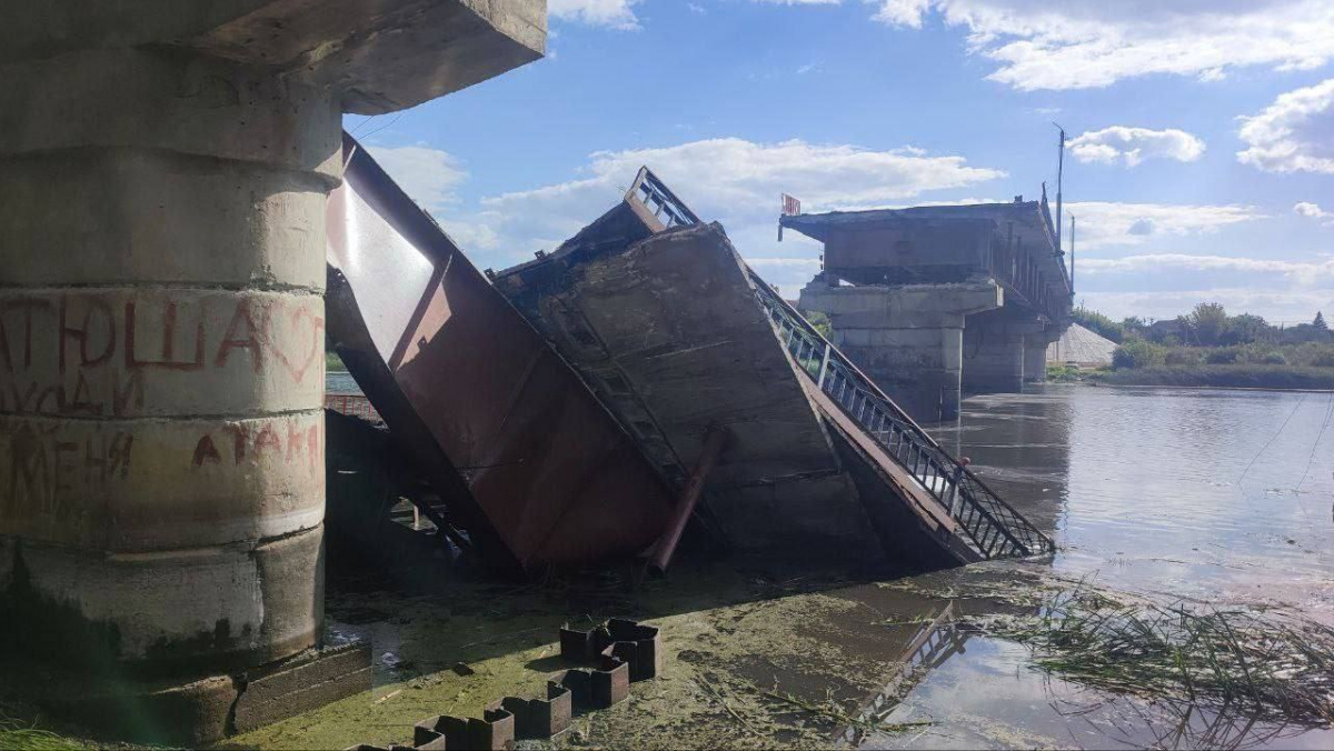 Возле реки Сейм в Курской области идут бои — взорван мост