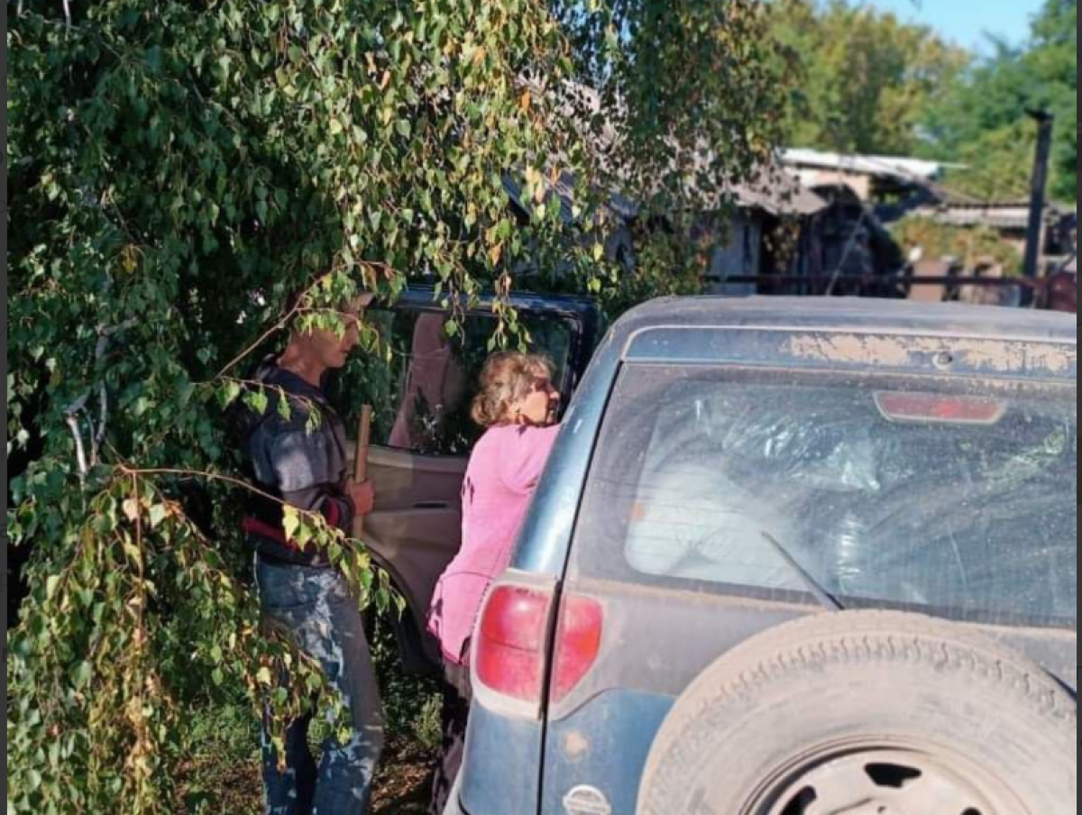 Из прифронтового Невского выехали двое людей. Фото: Артем Лысогор 