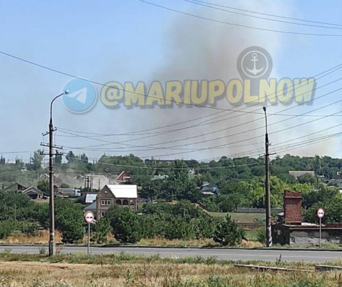 Сегодня в оккупированном в Мариуполе прогремели взрывы. Фото: Мариуполь сейчас/Telegram