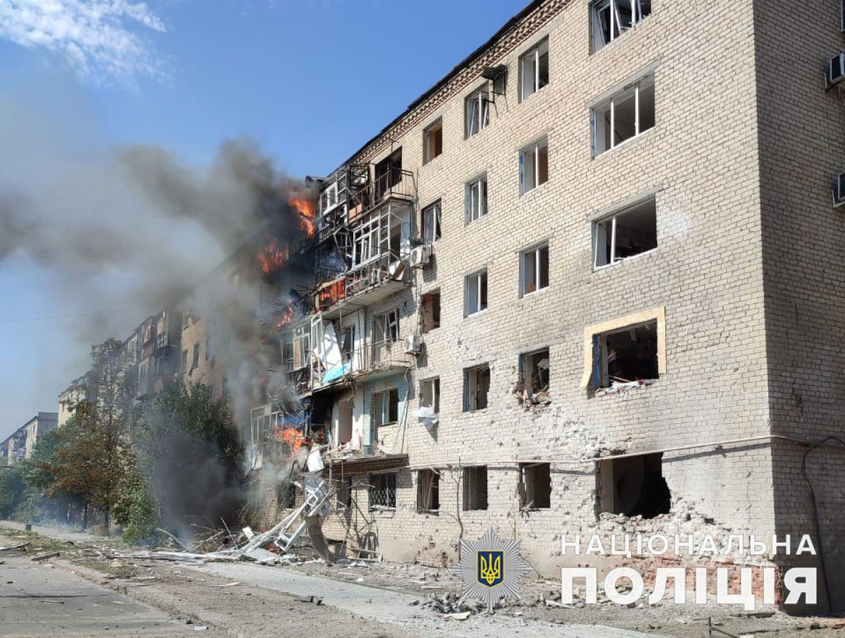 Росіяни атакували Донеччину. Фото: поліція 