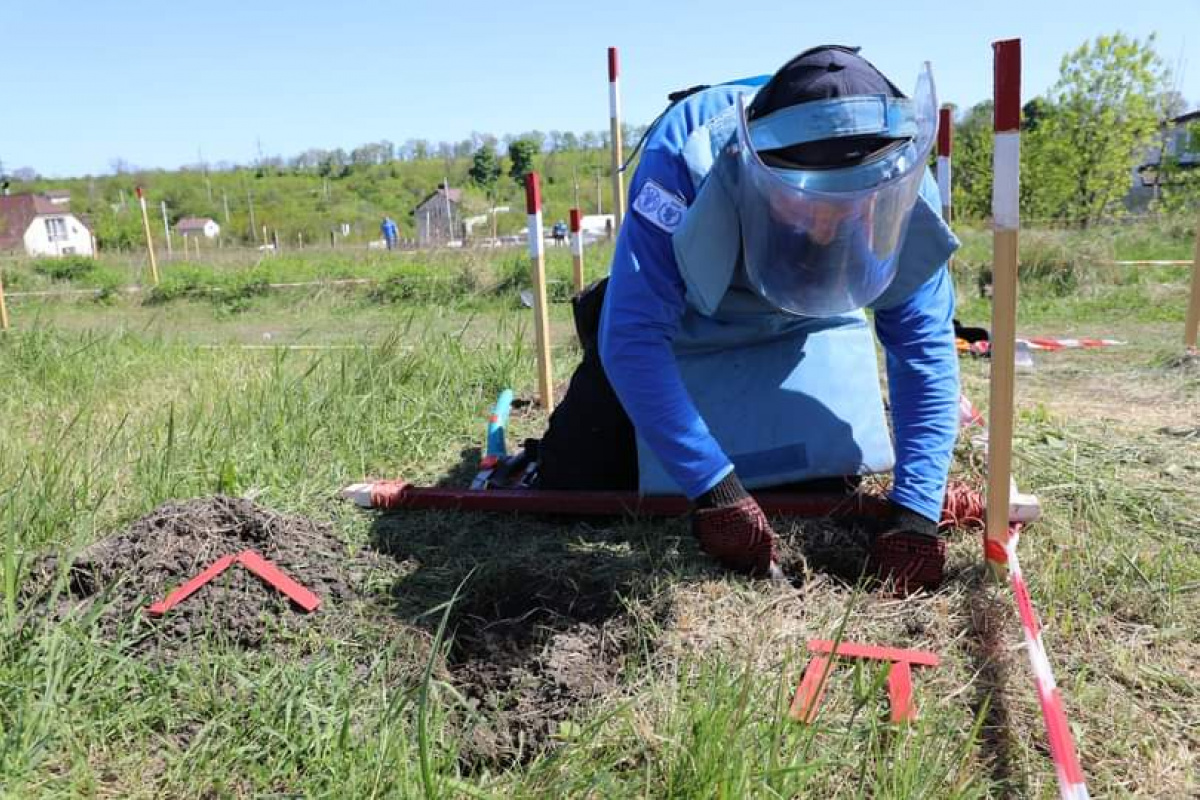 Украина является наиболее заминированным государством в мире. Фото: FSD