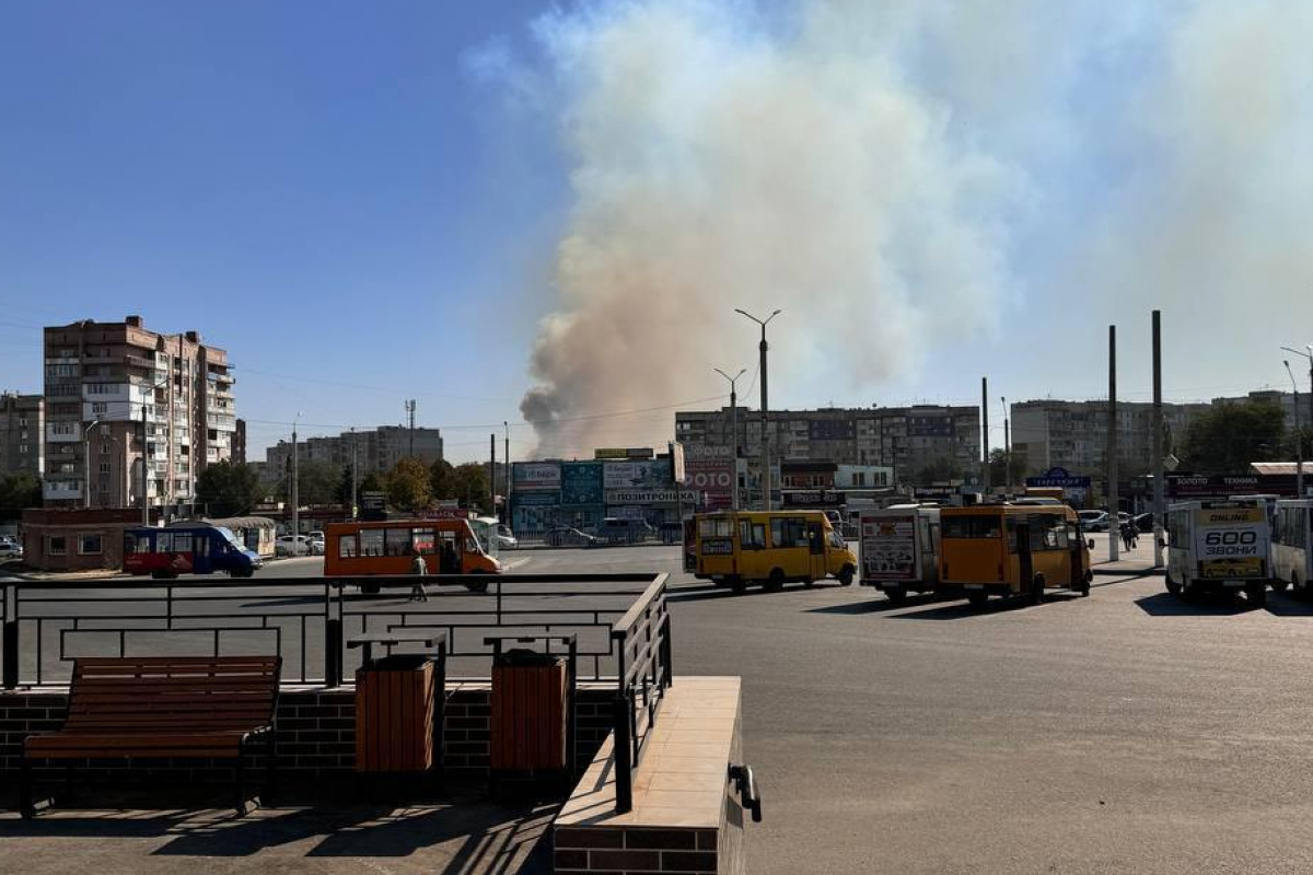 В оккупированном Луганске — крупный пожар