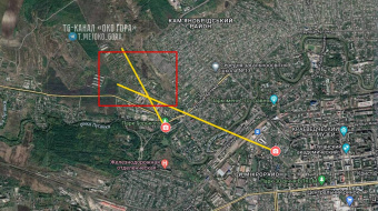 Предположительно, в Луганске «прилетело» в районе хранилища бронетанковой техники воинской части А-0625, или же по самой в/ч А-0625. Карта Око-Гора/Telegram