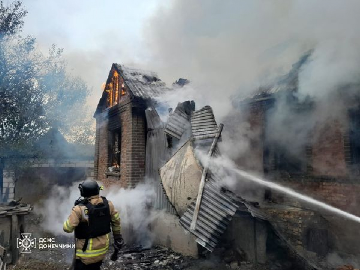 Пожежа у приватному будинку у селищі Стінки. Фото: ДСНС