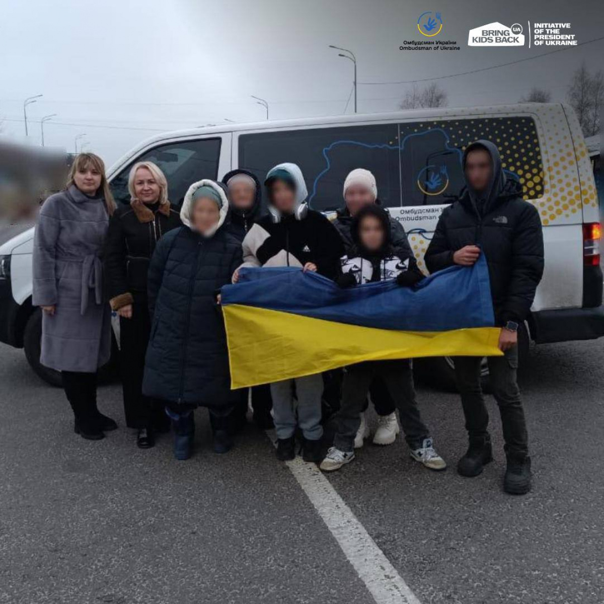 Ще п'ять дітей з тимчасово окупованих територій повернулися до України. Фото: Brining Kids Back UA