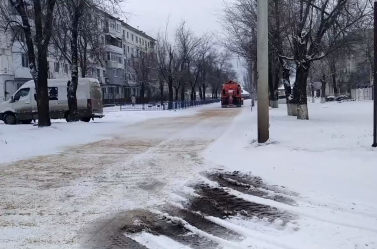 В «ЛНР» снегопад. Фото: скриншот с видео