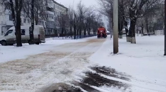 В «ЛНР» снегопад. Фото: скриншот с видео