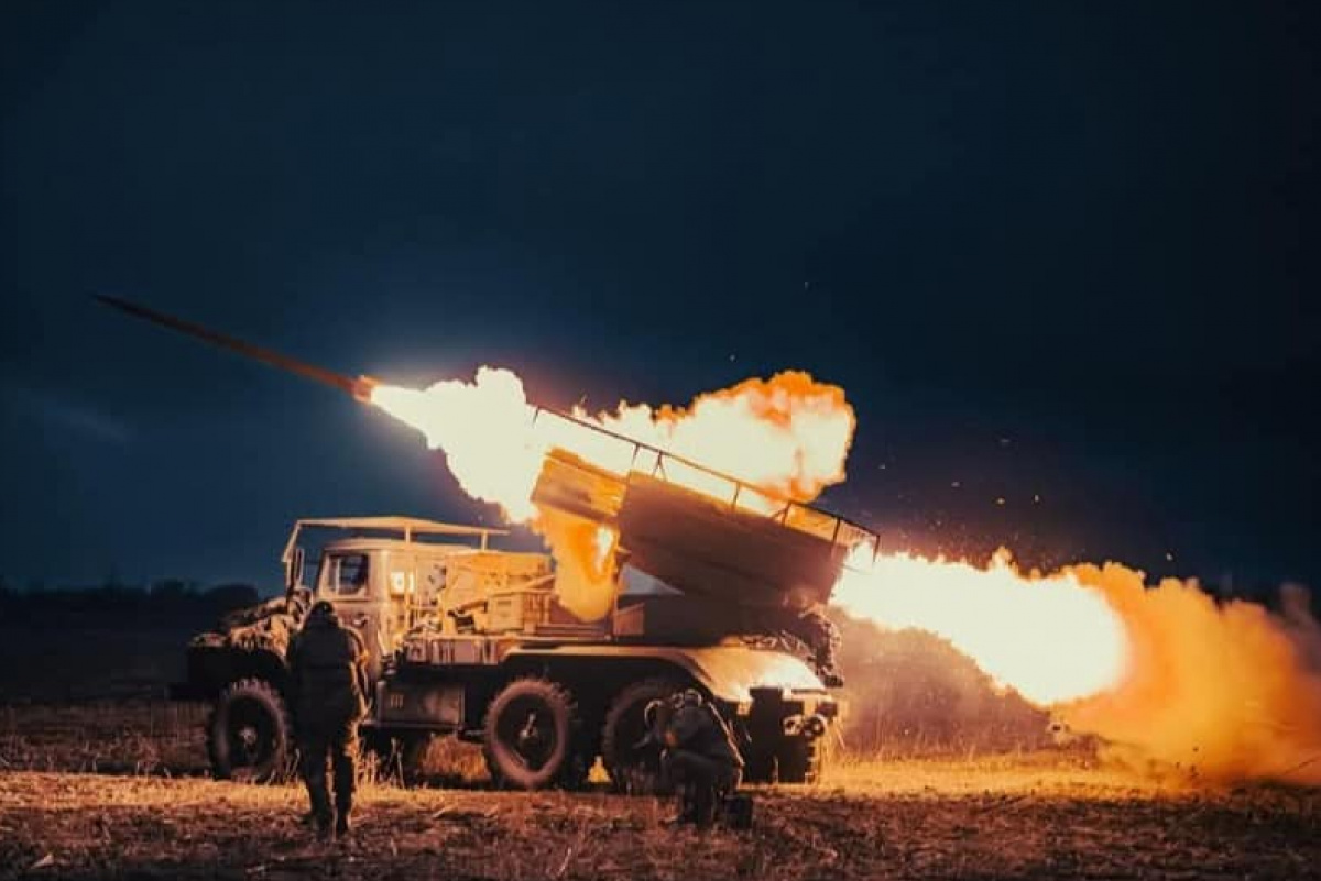 Артилерійський вогонь ЗСУ. Фото: Генштаб ЗСУ