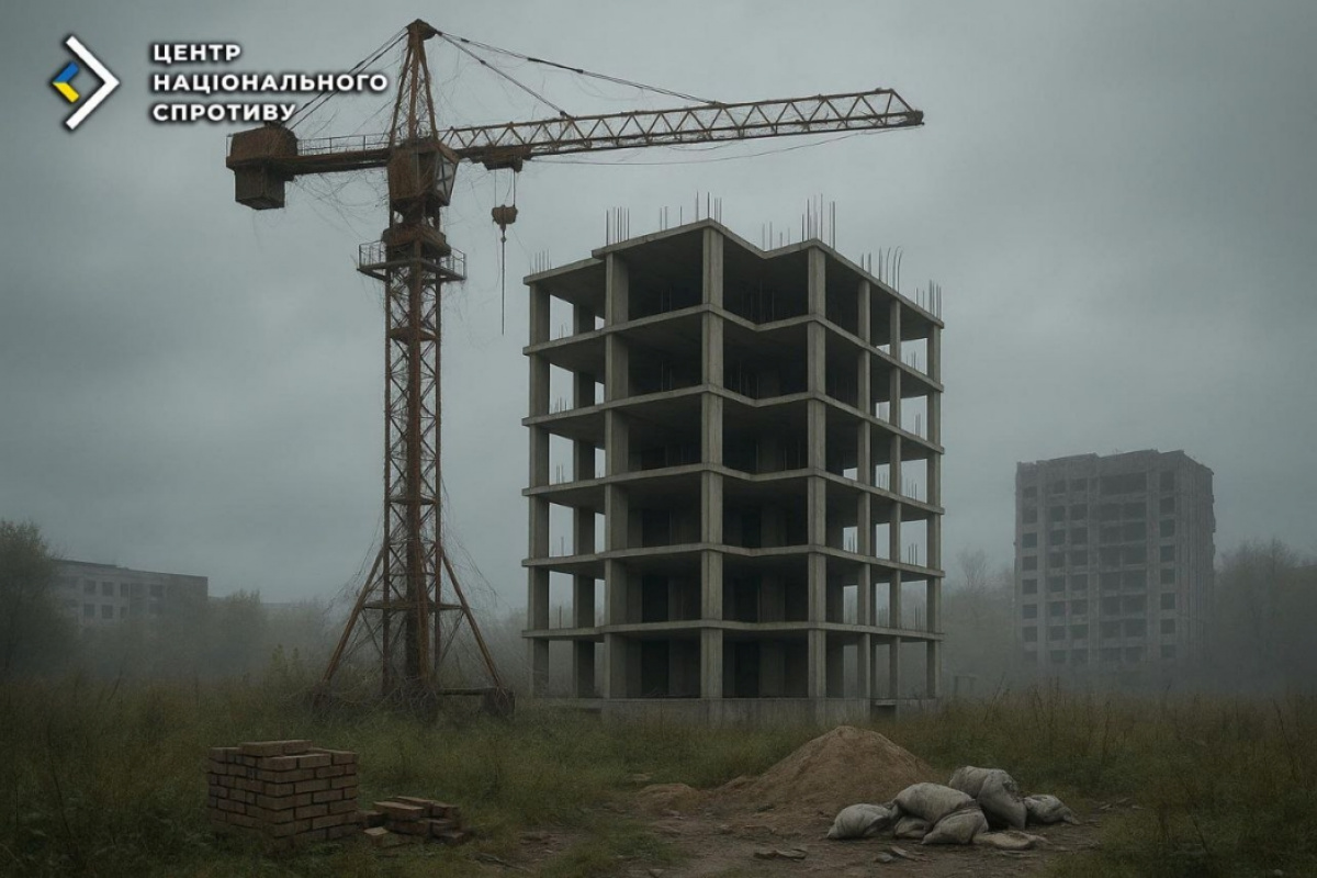 Покинуте будівництво.
Ілюстрація: Центр Національного Спротиву 