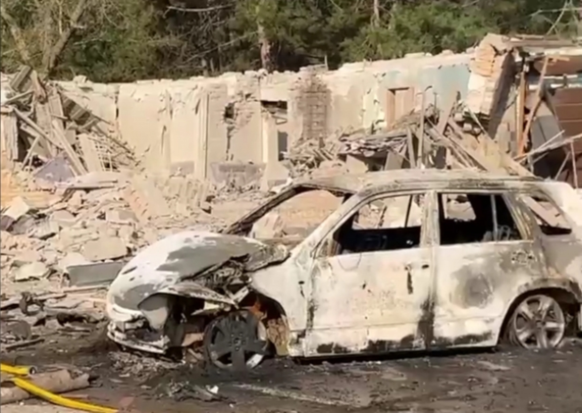 Удар РФ по базе отдыха в Запорожском районе.