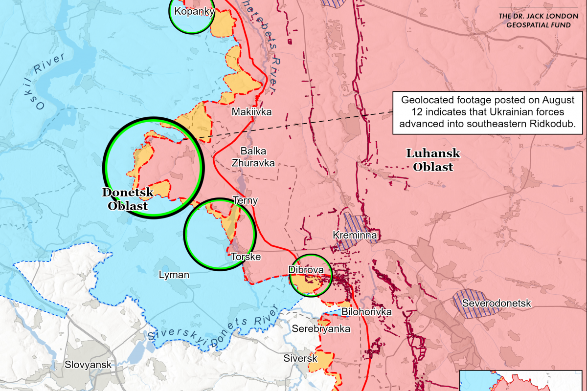 Ситуация на Лиманском направлении. Фото: карта ISW