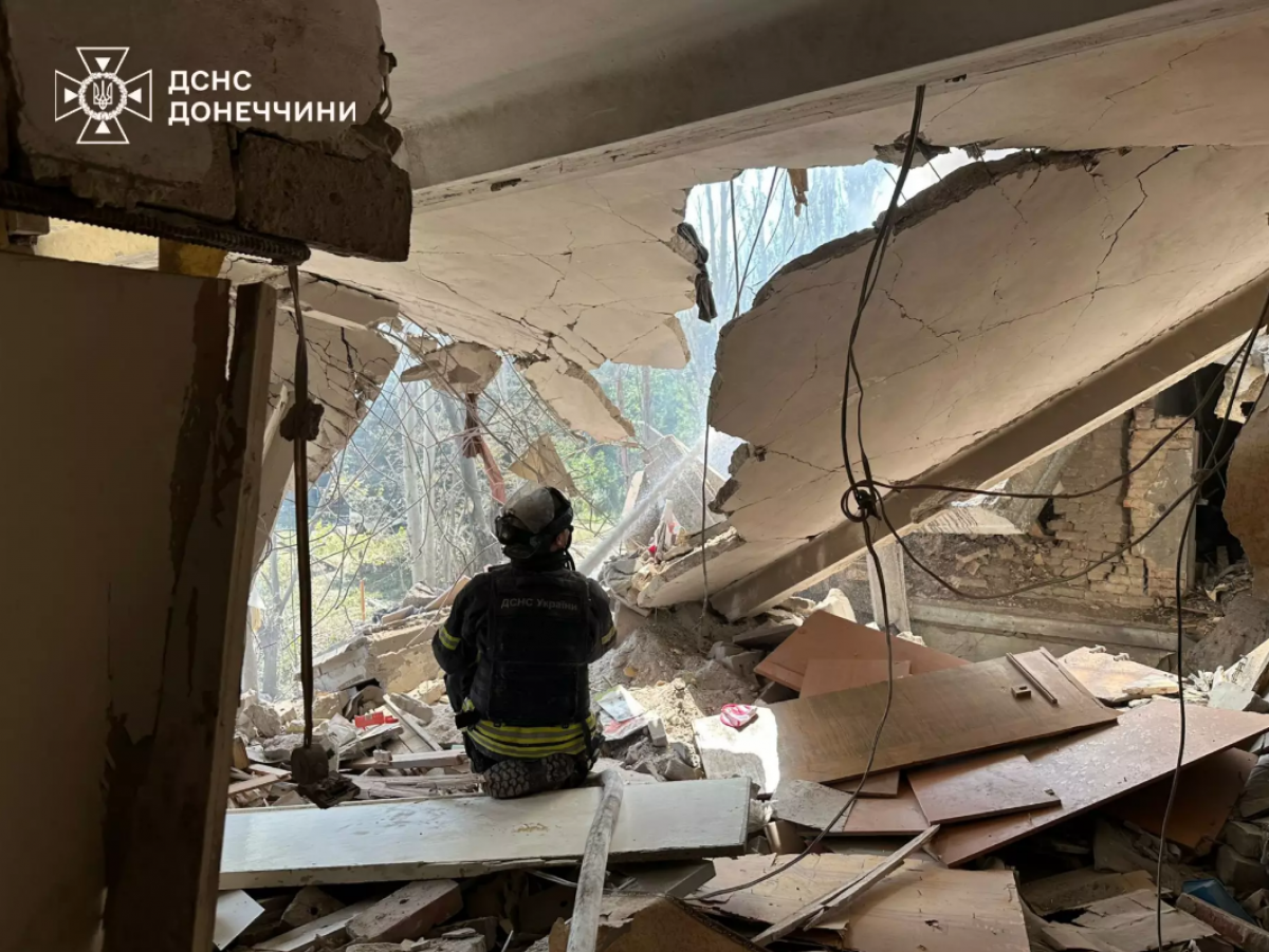 Разрушения в Донецкой области. Фото: ГСЧС Донетчины