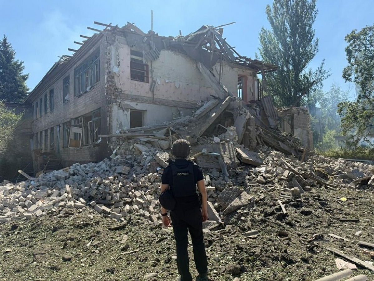 Последствия удара по Константиновке. Фото: Константиновская ГВА