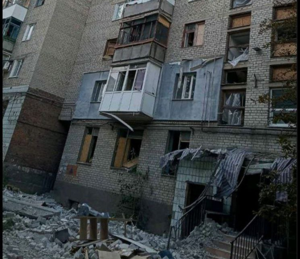 Константиновка снова подверглась российскому обстрелу. Фото: ГВА