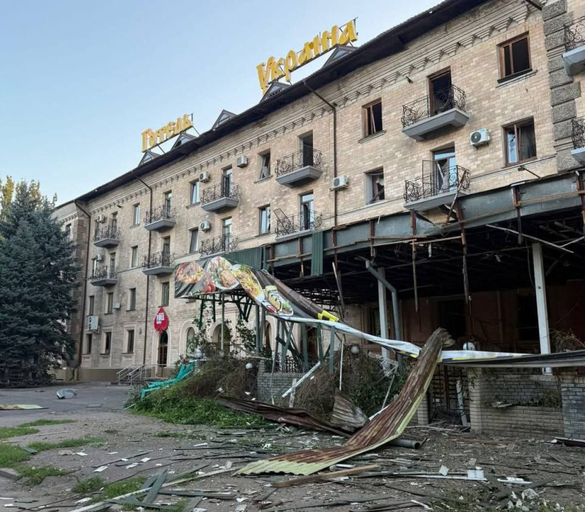 Последствия российского удара по Славянску в ночь на 28 августа. Фото: ГВА