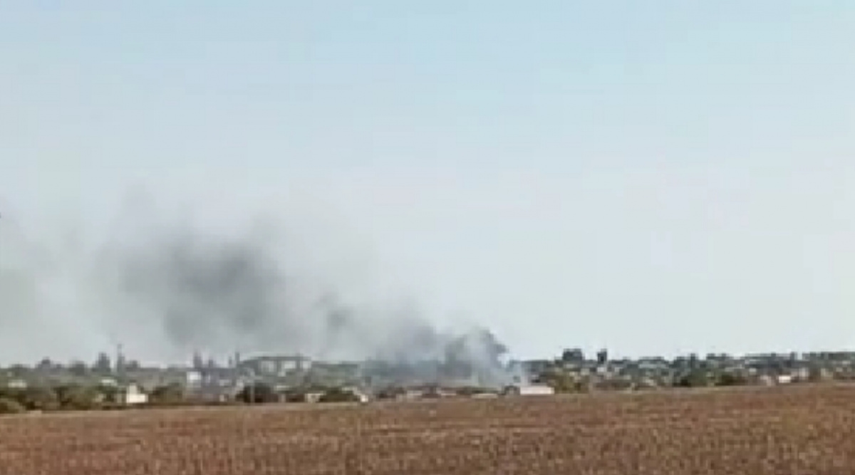 Место удара по технике ВС РФ. 