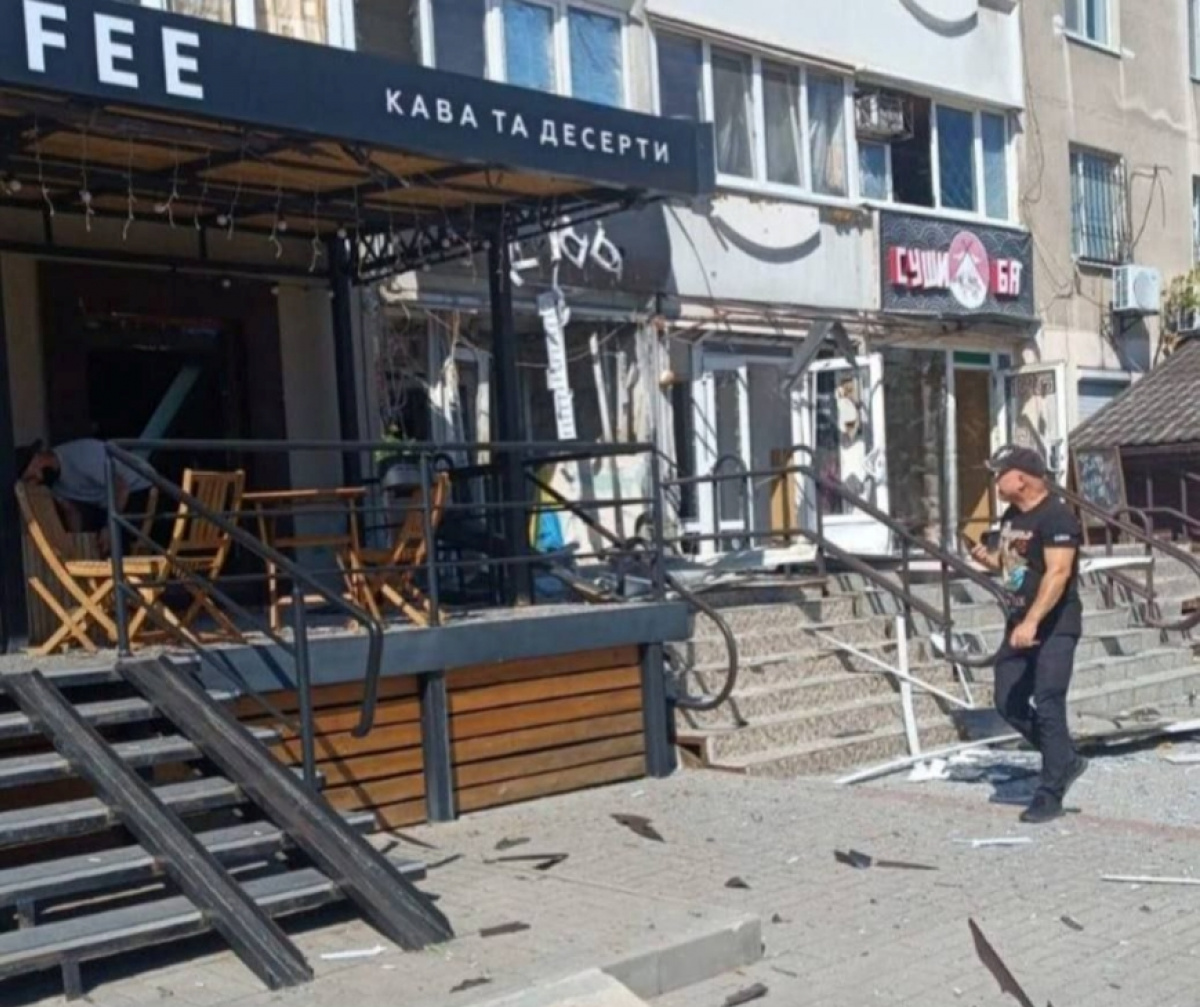 Наслідки атаки дрона РФ.