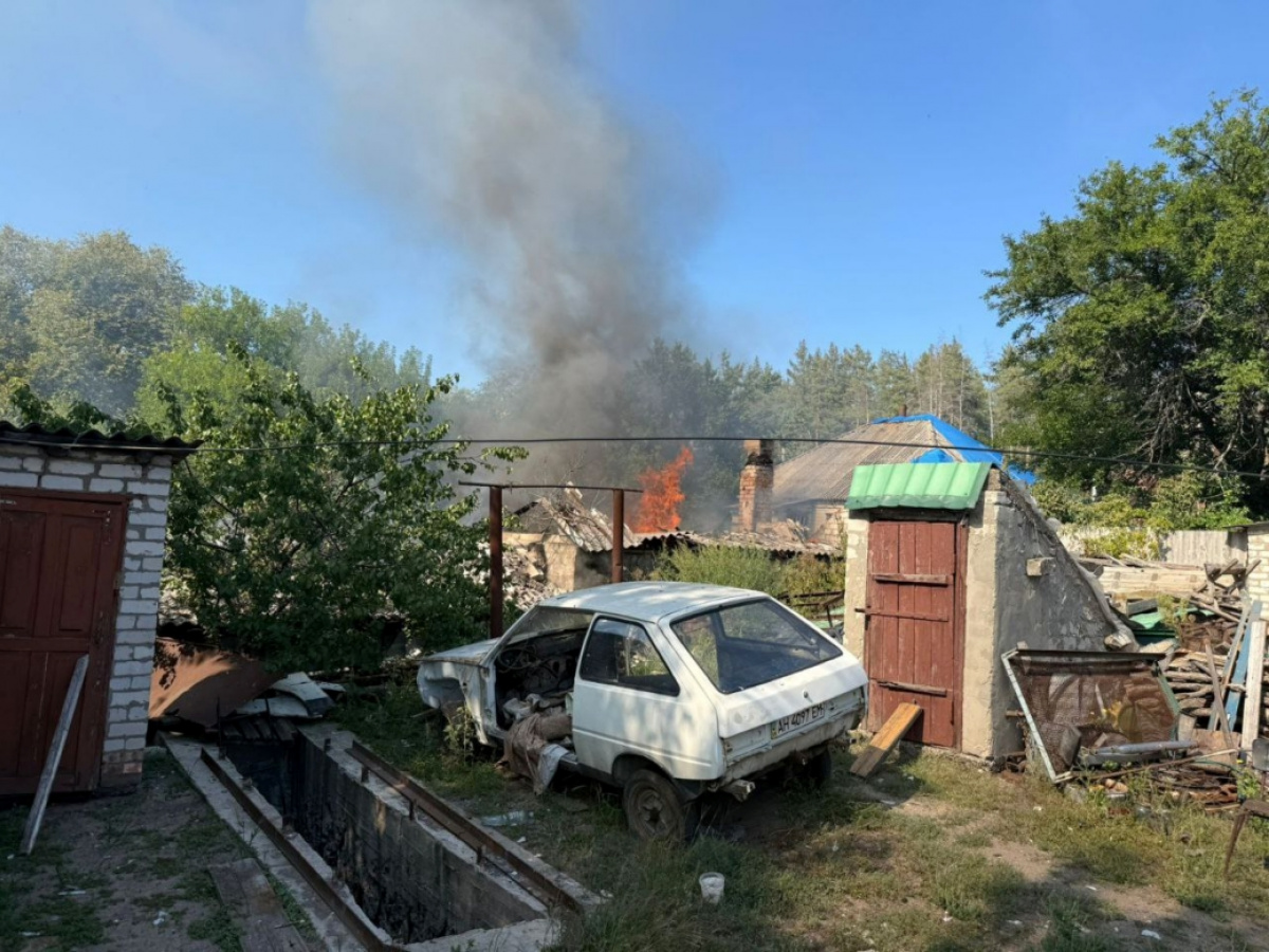 Последствия атаки ВС РФ в Донецкой области.