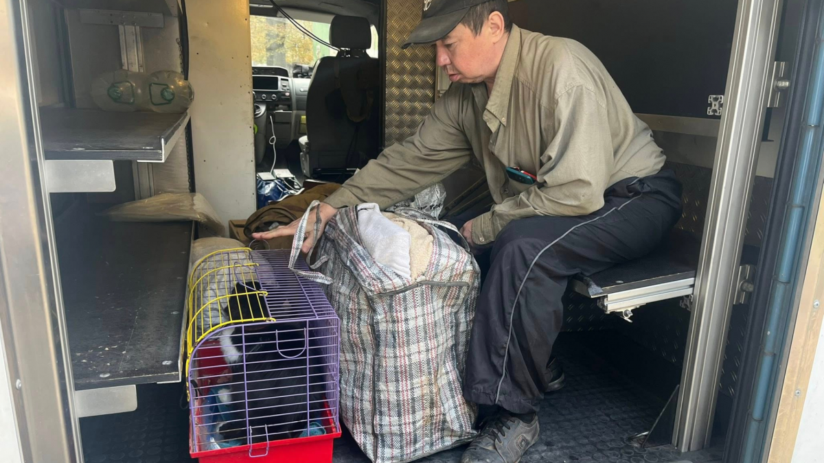 Эвакуация из Константиновки. Фото: Официальнная страница Евгения Ткачева в Facebook