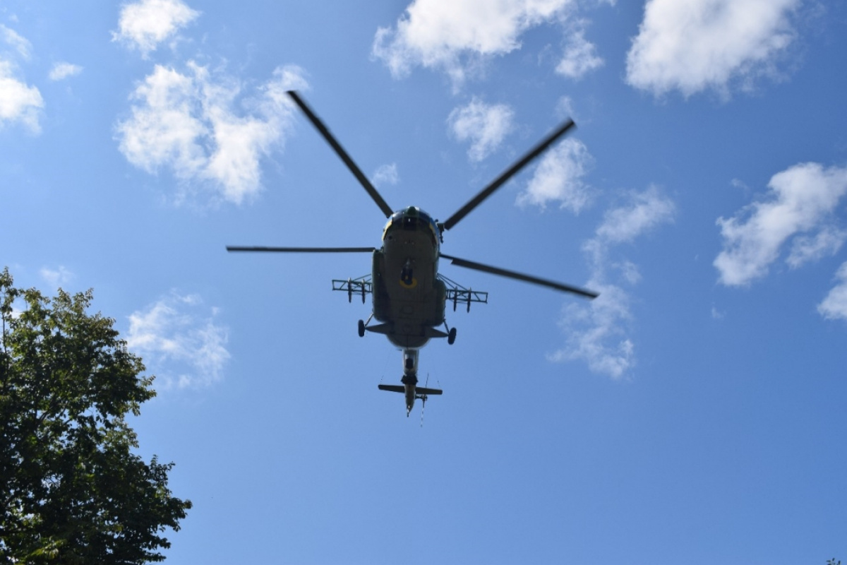 Гелікоптери Мі-8 збивають Шахеди.