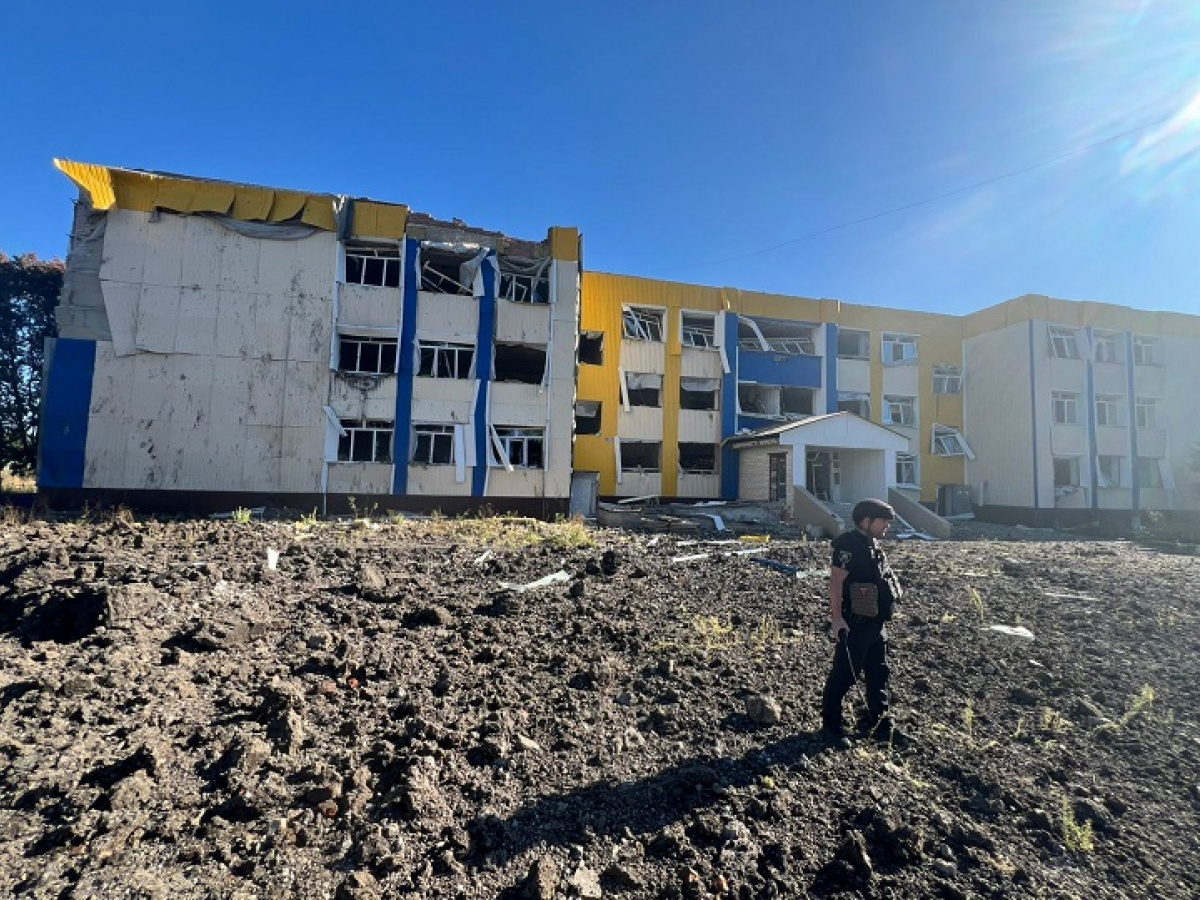 Наслідки обстрілу Костянтинівки. Фото: Костянтинівська МВА