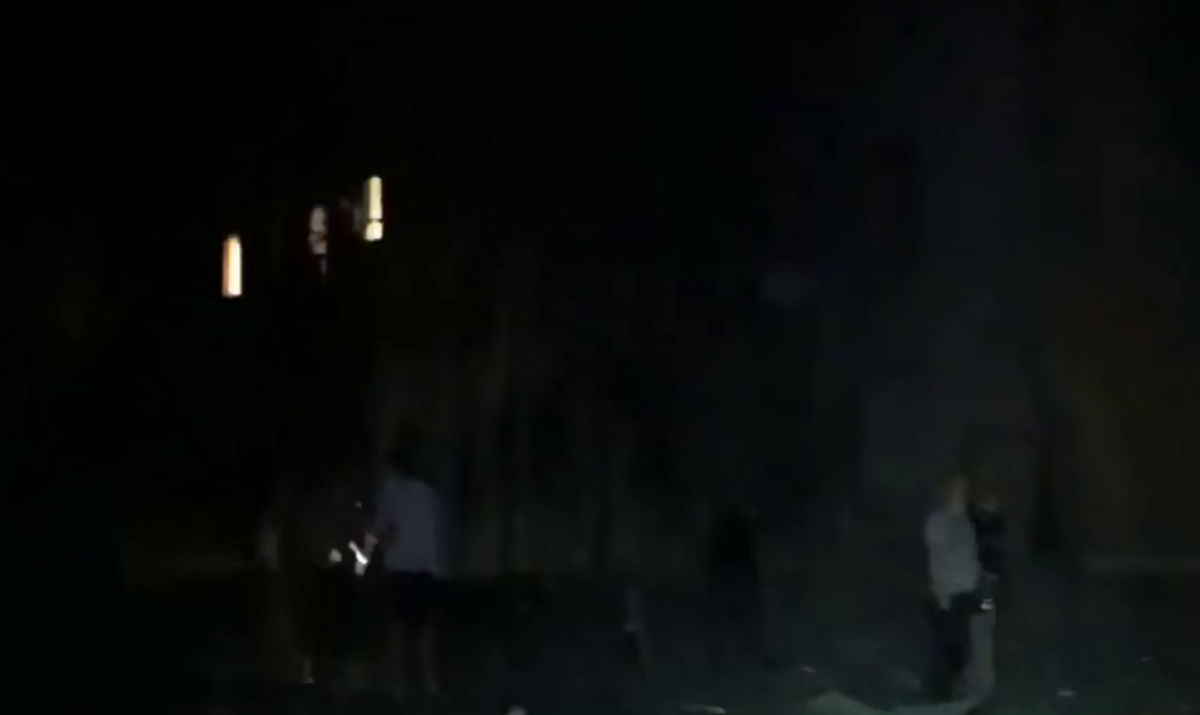 Первые минуты после удара по центру Краматорска. Фото: кадр из видео